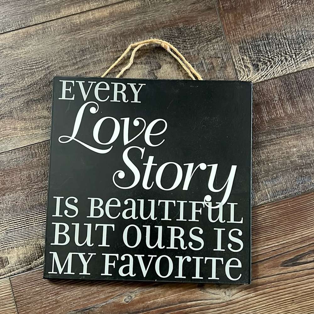 Painted Wood Wedding Sign